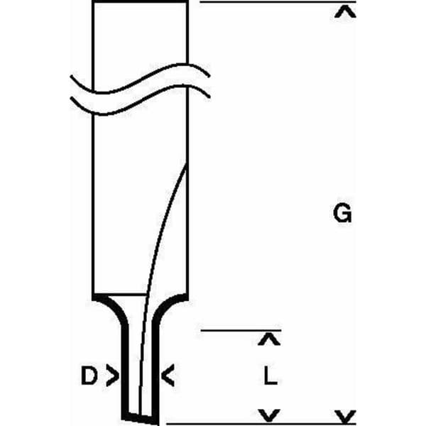 Bosch Accessories 2608628378 Notfräs HM Längd 51 mm Mått - Diameter Ø 5 mm Skaft-Ø 8 mm