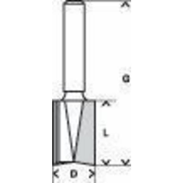 Bosch Accessories 2608628379 Notfräs HM Längd 48 mm Mått - Diameter Ø 6 mm Skaft-Ø 8 mm