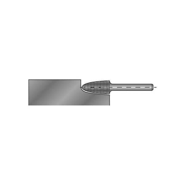 RUKO 116033 Frässtift HM Rund båge 12 mm Längd 65 mm Skaft-Ø 6 mm