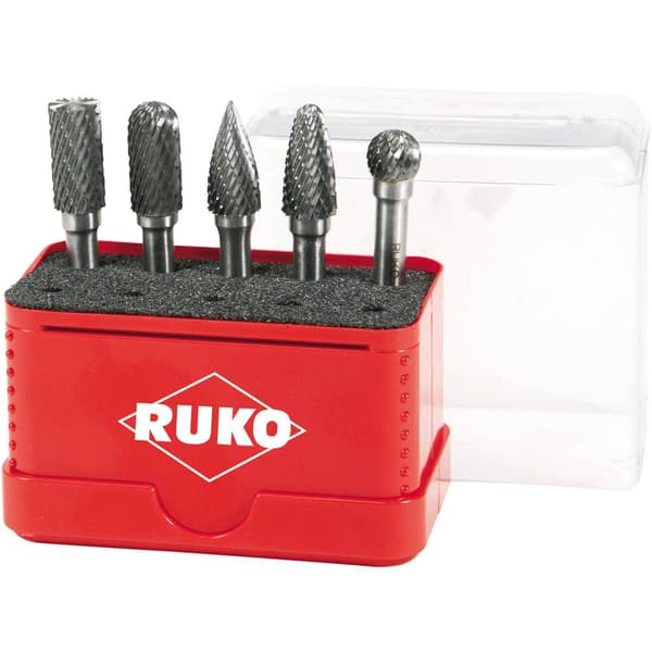 RUKO 116004 Frässtift HM 10 mm Skaft-Ø 6 mm 5 delar
