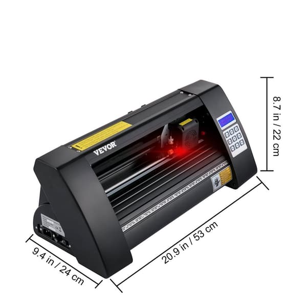 Vinylskärare Plotter 375mm - LCD-display, laserstyrning & kompatibilitet med flera system