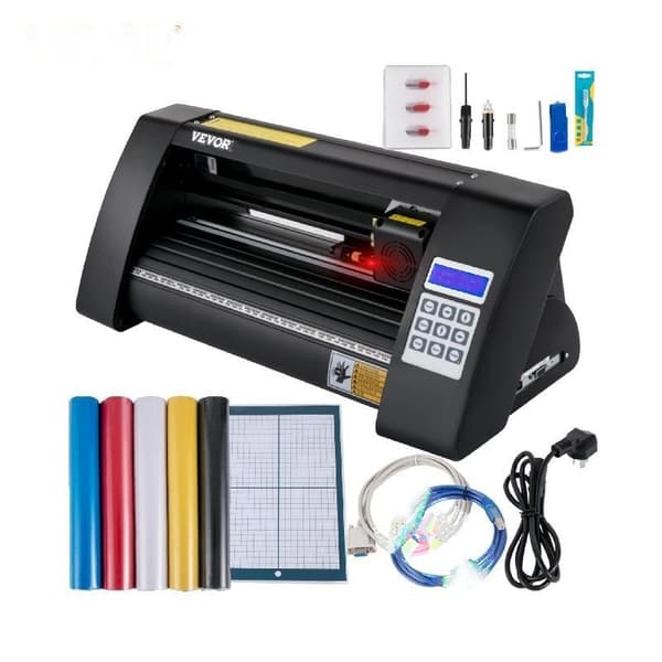 Vinylskærer Plotter 375mm - LCD-skærm, Laserstyring & Kompatibilitet med Flere Systemer