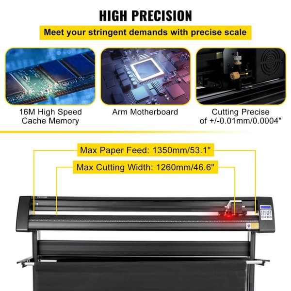 Vinylskärare Plotter med Golvstativ - 3 Blad, LCD-display & SIGNMASTER Programvara