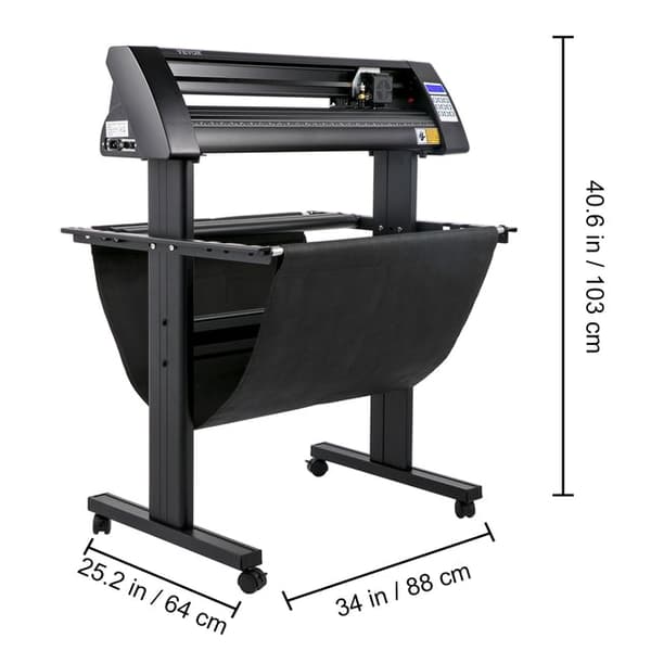 Vinylskärare Plotter med Golvstativ - 3 Blad, LCD-display & SIGNMASTER Programvara