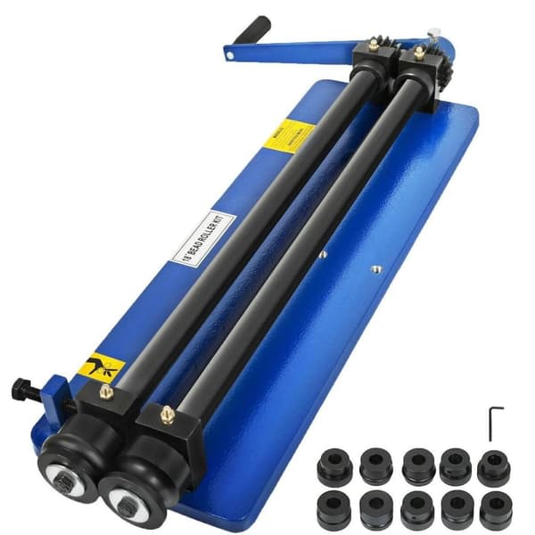 Högpresterande ergonomisk Roterande plåtbockningsmaskin,18" halsdjup,med 6 Dies