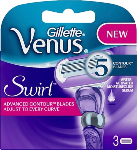 Gillette Rakblad Venus Swirl 3ct