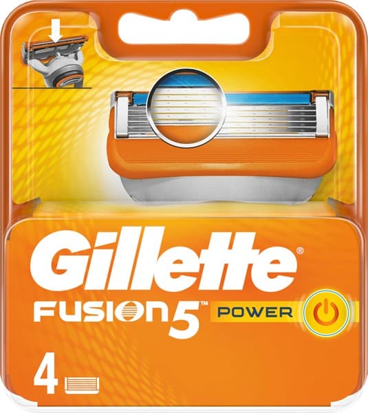 Gillette Partaterät Fusion Power 4 kpl