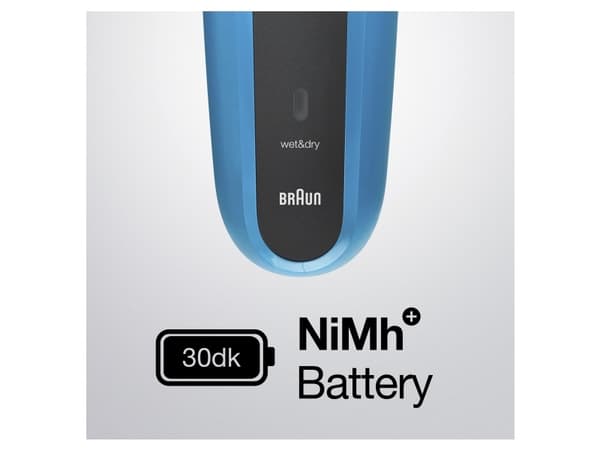 Braun Series 3 310BT Barberingsmaskin Trimmer Sort, Blå