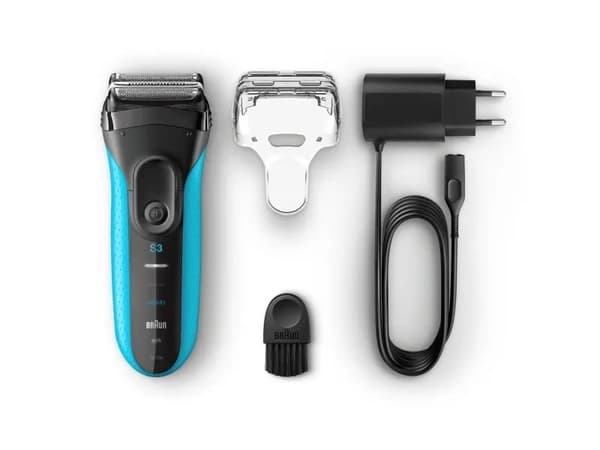 Braun 3010s, Folie shaver, Sort, Blå, Batteri, Nikkel-Metalhydrid (NiMH), 45 t, 1 t