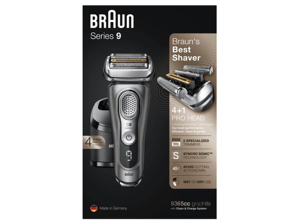 Braun Series 9 - 9365cc folie barberhøvel grafitt