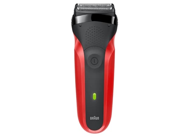 Braun Series 3 300s, Barberingsmaskin, 2 SensoFoil, Sort, Rød, LED, Batteri, Nikkelmetallhydrid (NiMH)