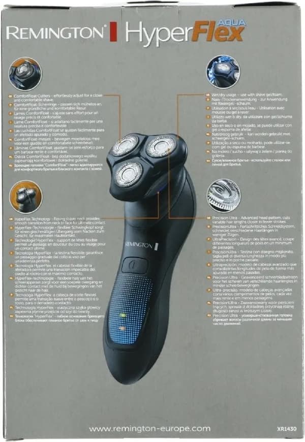 Remington XR1430 Rotationstrasierer Trimmer Schwarz - Blau Herrenrasierapparat (XR1430)