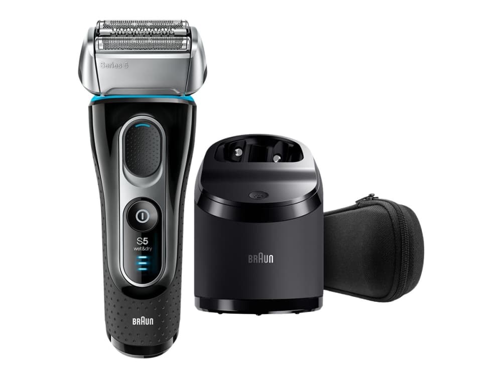 Braun Series 5 5195cc - Shaver - trådløs - sort incl. rensestation