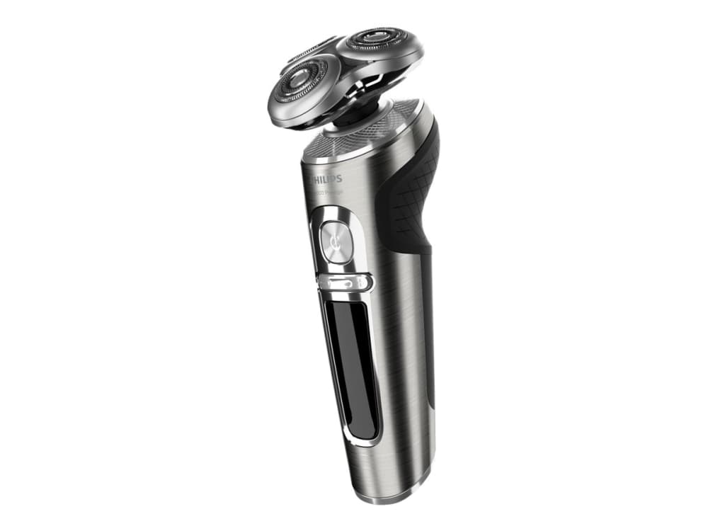 Philips SHAVER Series 9000 Rakapparat för våt- och torrakning, 9000-serien, Roterande rakhuvud, Knappar, Svart, Batteri, Litium-Ion (Li-Ion), Inbyggt