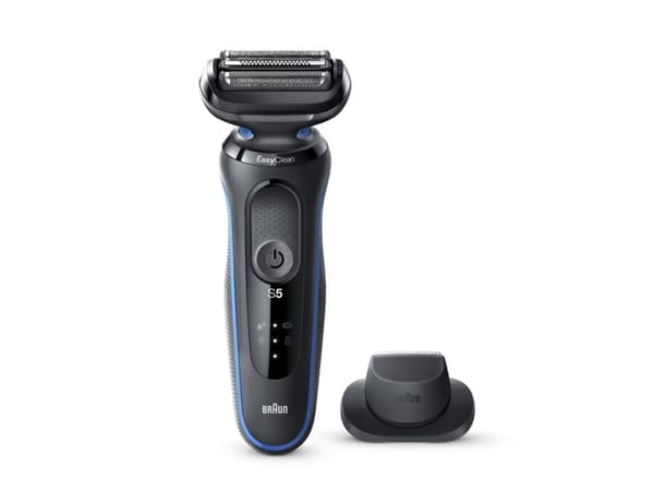Braun Series 5 50-B1200s, Folierakapparat, Knappar, Blå, LED, Batteri, Litium-Ion (Li-Ion)