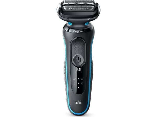 Braun Series 5 50-M1000s, Folierakapparat, Svart, Blå, LED, Batteri, Litium-Ion (Li-Ion), Inbyggt batteri
