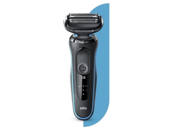 Braun Series 5 50-M1000s, Folierakapparat, Svart, Blå, LED, Batteri, Litium-Ion (Li-Ion), Inbyggt batteri