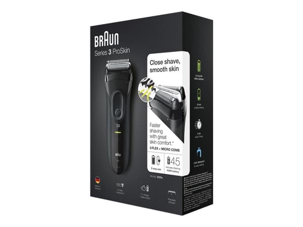 Braun Series 3 3020s - Barbermaskin - trådløs - svart