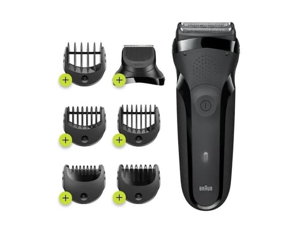 Braun Series 3 81702941, Folierakapparat, Svart, Knappar, LED, Laddning, Energiljus, AC/Batteri
