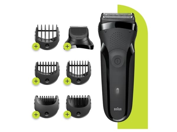 Braun Series 3 81702941, Folie shaver, Knapper, Sort, LED, Opladning, Strøm, Vekselstrøm/batteri