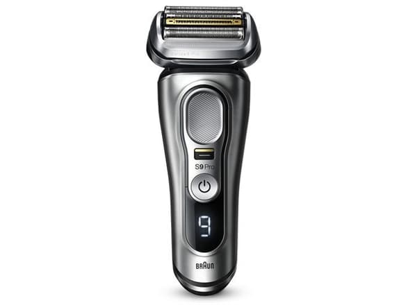 Braun Series 9 Pro 9477CC, Barberingsmaskin, Sort, Sølv, ProLift, Knapper, LED, Batteri