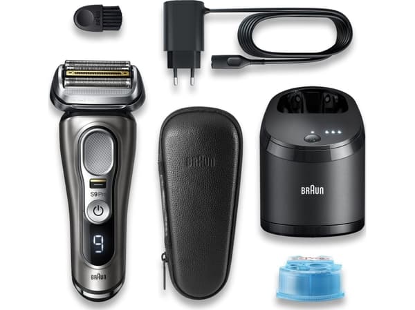 Braun Series 9 Pro 9465CC, Folierakapparat, Svart, Silver, 0,05 mm, Batteri, Litium-Ion (Li-Ion), 60 min