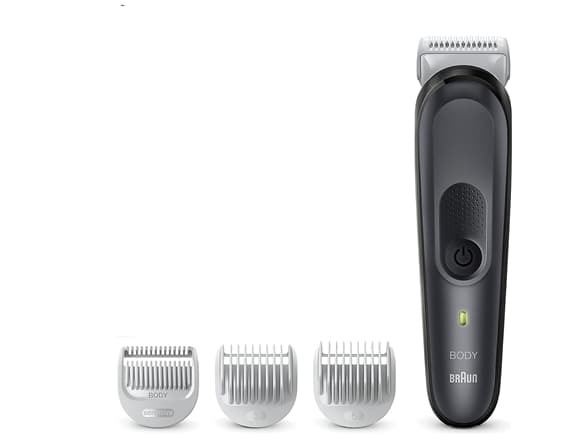 Braun Series 3 BG3350, AC/Batteri, Svart, Grå