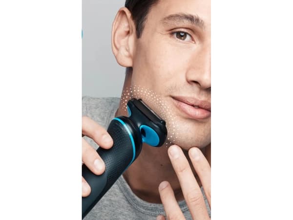 Braun 51-B1000s, Folie shaver, Sort, Blå, Strøm, Vekselstrøm/batteri, Lithium-Ion (Li-Ion), 50 min.