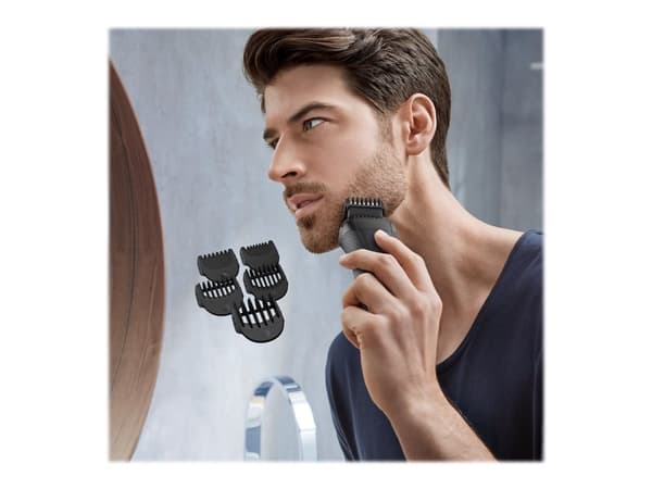 Braun Series 3 Shave&Style 3000BT 3-in-1 - Barbermaskin - trådløs - grå