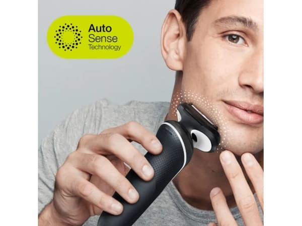 Braun Series 5 51-W4200cs, Barberingsmaskin, Sort, Hvit, Knapper, LED, Lade, Kraft indikator, AC / batteri