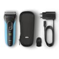 Miniatyrbillede 5 af 7: Braun 3045S Folieshaver Trimmer Blå barbermaskine til mænd (131694)