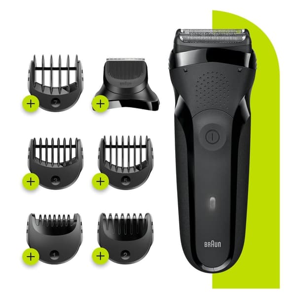 Braun Series 3 300BT Sort/Grøn - Elektrisk barbermaskine Barbering & Stil