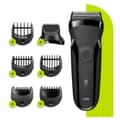 Miniatyrbillede 2 af 6: Braun Series 3 300BT Sort/Grøn - Elektrisk barbermaskine Barbering & Stil