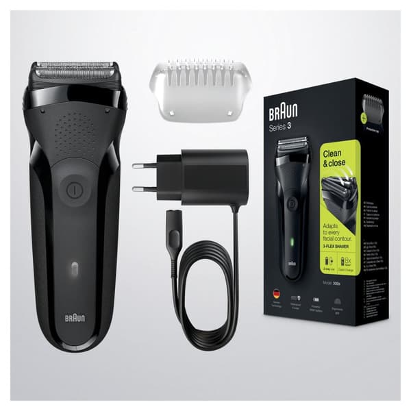 Braun Series 3 300BT Sort/Grøn - Elektrisk barbermaskine Barbering & Stil