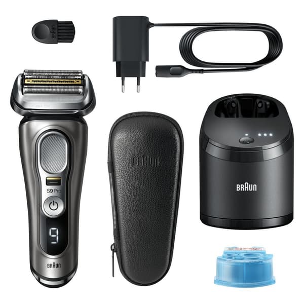 Braun Series 9 Pro 9465cc - elektrisk rakapparat med rengöringsstation - våt- och torrrakapparater