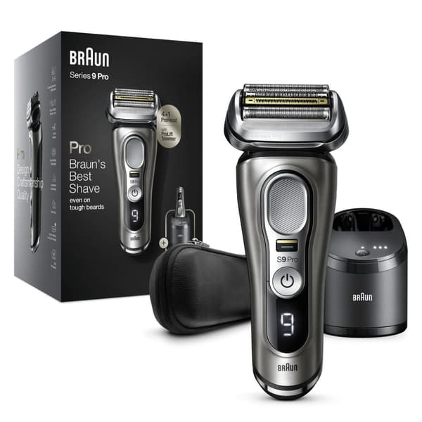 Braun Series 9 Pro 9465cc - elektrisk rakapparat med rengöringsstation - våt- och torrrakapparater