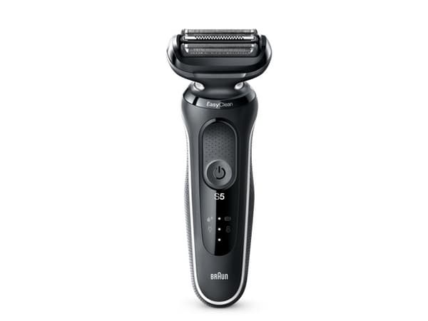 Braun Series 5 51-W1000S, Folierakapparat, Rostfritt stål, Knappar, Svart, LED, Batteri