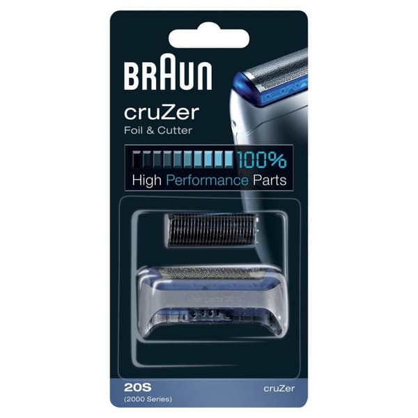 Braun Cruzer 20S - Erstatningsbarberblad og barberblad - til cruZer, serie 1 (072676)