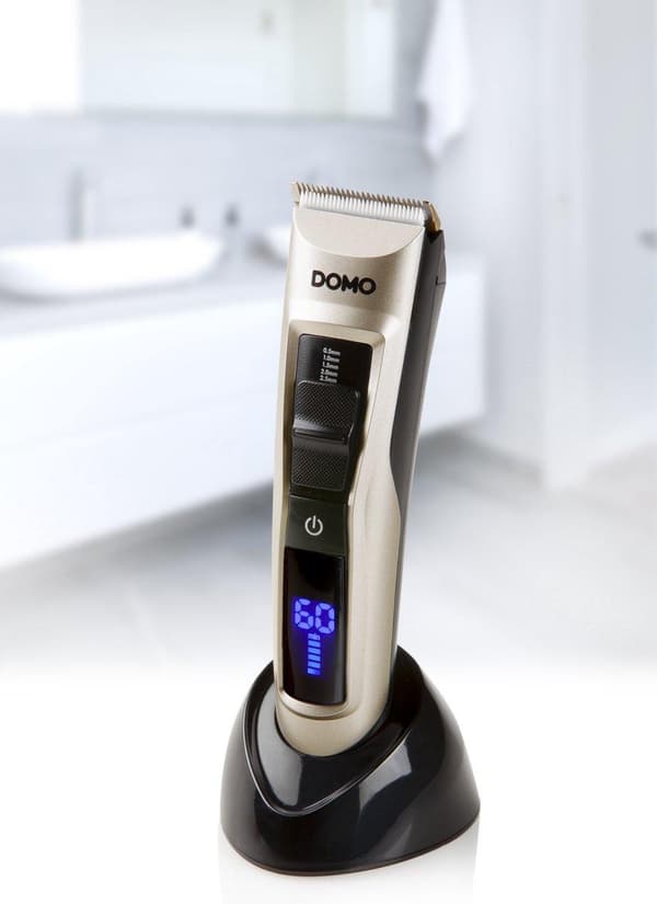 Domo DO1091TD - Barbermaskine med display - Li-ion batteri - Krom