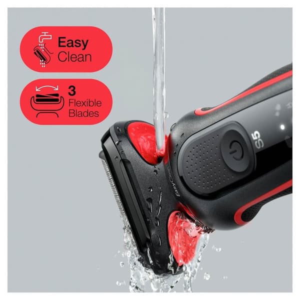 Braun Barbermaskin Shaver 51-R1000s Red