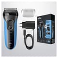 Miniatyrbild 6 av 7: Braun Series 3 Shave&Style 3010BT Folierakapparat Trimmer Svart - Blå rakapparat för män (3-3010BT)