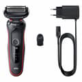 Miniatyrbillede 6 af 7: Braun Series 5 50-R1000s Folieskraber Sort - Rød (51-R1000s)