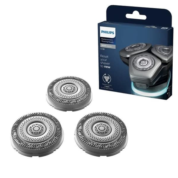 PHILIPS 3 ersättningsrakhuvuden för Series 9000-modellen