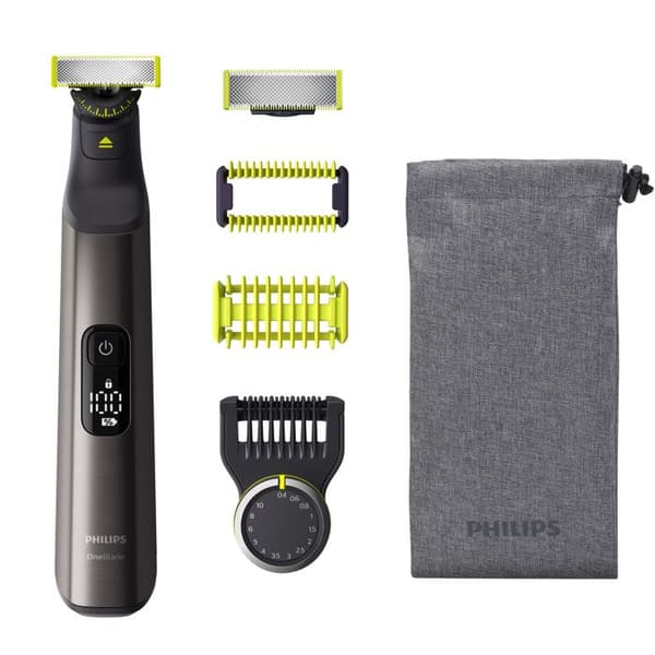 PHILIPS - Skäggtrimmerhyvel - OneBlade Pro - 90 min autonomi - LI-ION batteri - svart - QP6551.15