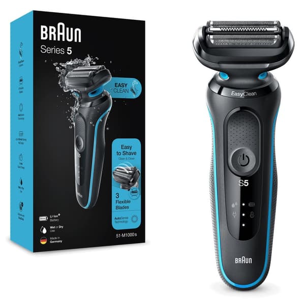 Braun Series 5 51-M1000s Folieshaver Sort, Blå