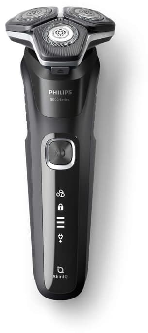 Philips SHAVER Series 5000 S5898/35 Sähköparranajokone märkä- ja kuiva-ajoon, Ruostumaton teräs, Painikkeet, SH71, 2 vuosi/vuosia, Musta, LED