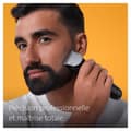 Miniatyrbild 4 av 8: Braun skäggtrimmer BT9420. Minsta hårlängd: 0,5 mm, Maximal hårlängd: 2 cm, Kontroller: knappar, rattar. Produktens färg: Svart, Grå. Energikälla: Upp