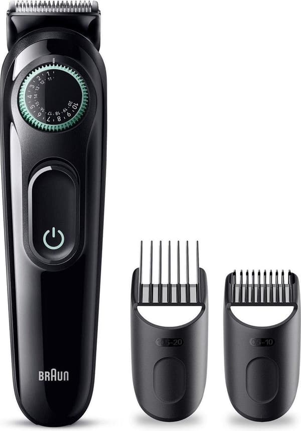 Braun Skäggtrimmer 3 BT3411 Svart - Grön (BT3410)