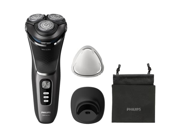 Philips 3000 Series S3343 - Barbermaskin - trådløs - mørkesvart