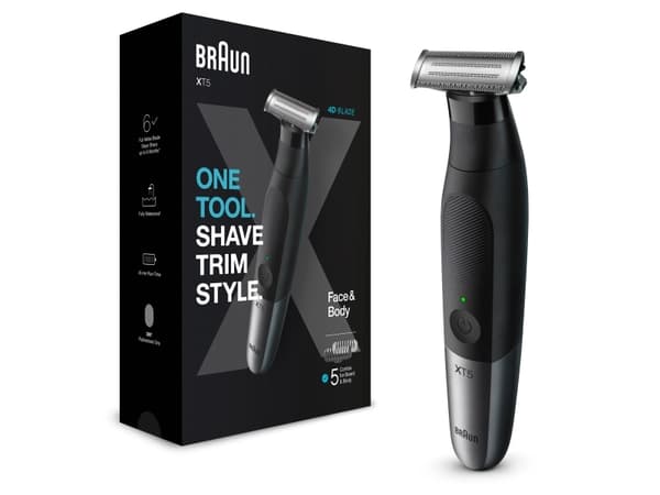 Braun XT5100, Märkä ja kuiva, Akku, Musta
